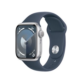 Apple Watch Series 9 (GPS) - 41 mm - montre intelligente avec bande sport - fluoroélastomère - taille du bracelet : S/M