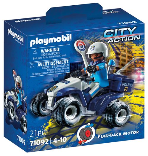 Playmobil 9223174 Policier et Quad