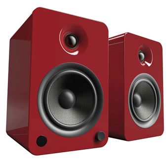 Enceintes connectées Hi-Fi Kanto YU6 Rouge Brillant Vendues à la paire