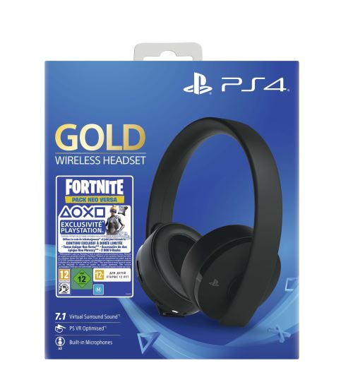 SONY COMPUTER Casque-micro sans fil Gold Edition Fortnite Neo Versa pour PS4 