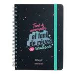 Agenda scolaire semainier Mr. Wonderful Tant à accomplir et tant de rêves à réaliser 2023 - 2024