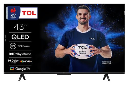 TV QLED Tcl 43P79K 108 Cm 4K UHD Aluminium Brossé