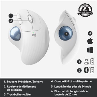 Trackball sans fil Logitech Ergo M575 – La meilleure souris ?