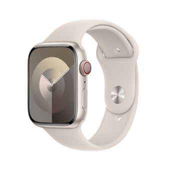 Bracelet Sport pour Apple Watch 45 mm Lumière stellaire S/M