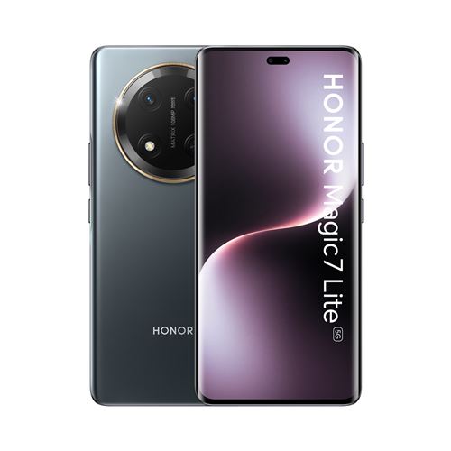 Smartphone Honor Magic7 Lite 6,78"" 5G Double nano SIM 256 Go Noir titane État correct - Honor reconditionné disponible sur Fnac