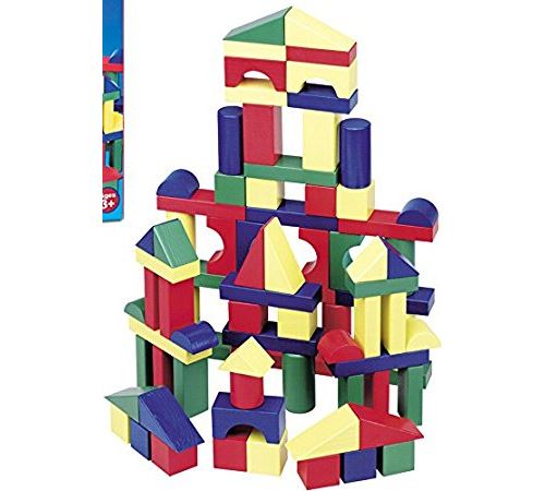 Set de 100 blocs en bois Melissa et Doug Cubes Achat prix fnac