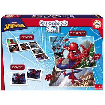 Ravensburger - Puzzle Enfant - Puzzle 200 pièces XXL - Les pouvoirs de  l'araignée - Spider-man - Garçon ou