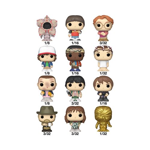 Figurine Funko Bitty Pop! Singles Stranger Things in PDQ Modèle aléatoire