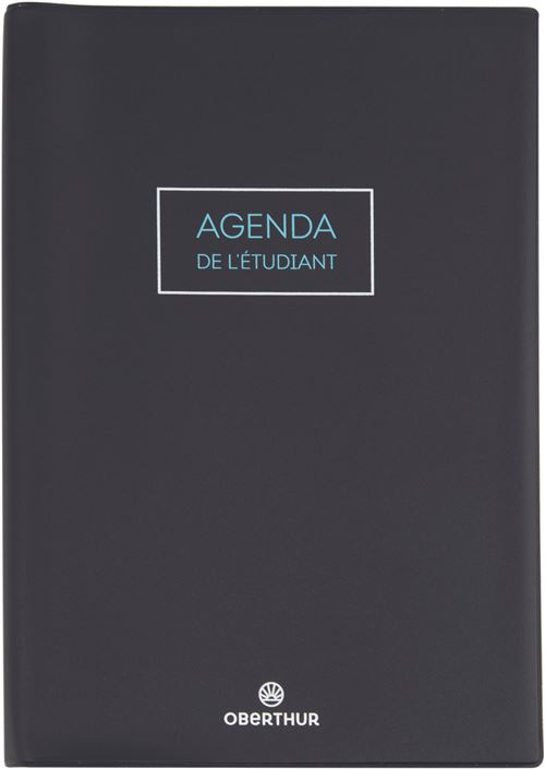 Agenda scolaire Oberthur PEFC Cirrus Noir