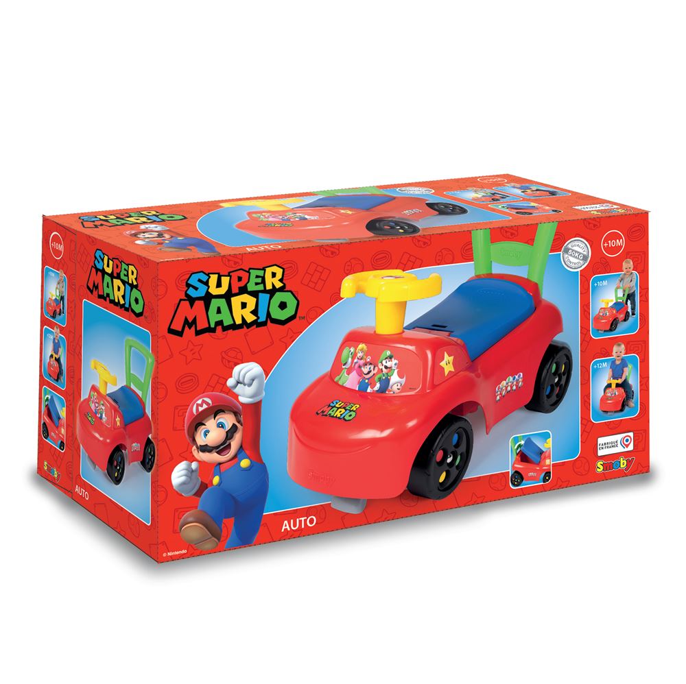 Porteur bébé Auto Smoby Super Mario - Porteur bébé - Achat & prix Porteur bébé Auto Smoby Super Mario - Porteur bébé - Achat & prix