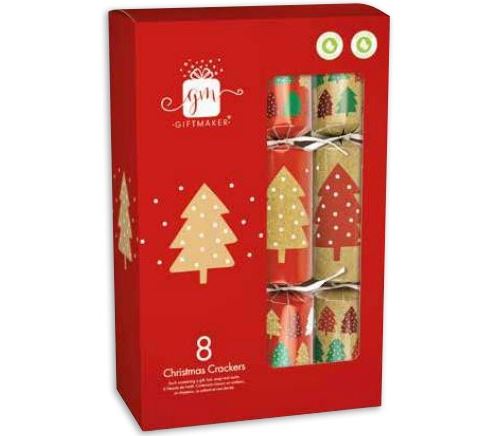 Boîte de 8 Crackers Tom Smith Kraft Effect Tree