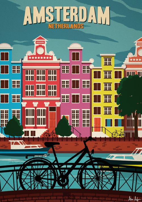 Affiche Sergeant Paper Amsterdam 50x70 cm Edition limitée signée