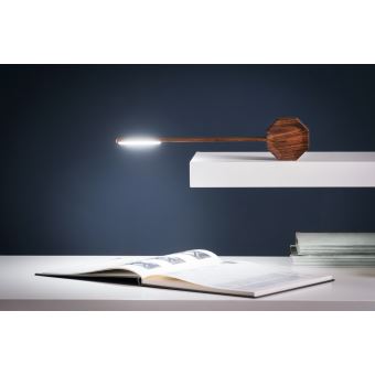 Lampe de bureau Gingko Octogone Noyer