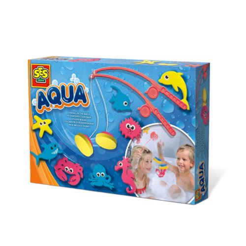 SES Creative Aqua Fishing in bath 20 x 5 cm multicolore