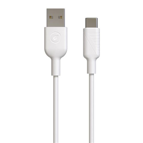 Câble de charge Muvit For Change USB-A vers USB-C 1.2m Blanc
