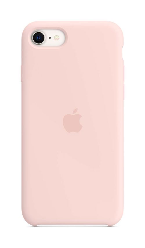 Coque en silicone pour iPhone SE 3ème génération Rose craie