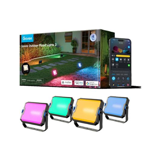 Govee - Projecteur d'extérieur - Éclairage intelligent - LED RGB - Image 2