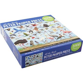 Puzzle LetterBox Peter Pauper Des oiseaux partout 1000 pièces 50 x 70 cm