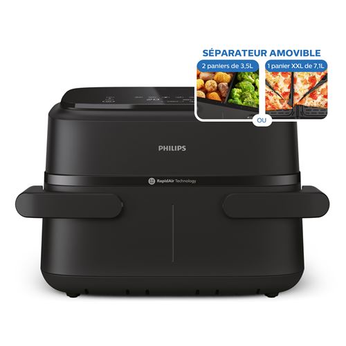 Friteuse Sans Huile Philips Airfryer Double Panier 7,1L NA150/00 Noir - Philips