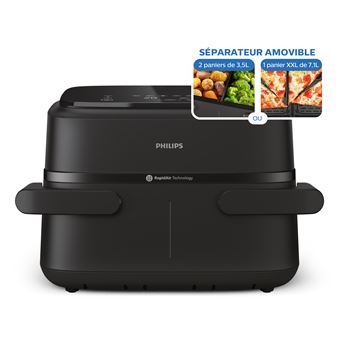 Philips Airfryer Dubbele mand 7,1L NA150/00 Zwart - 1
