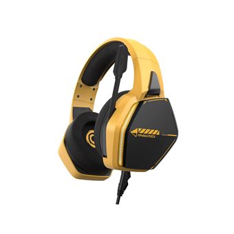 Casque Gaming Filaire Oniverse Nebula LED pour PS5 PS4 Switch Xbox PC Mac - Jaune