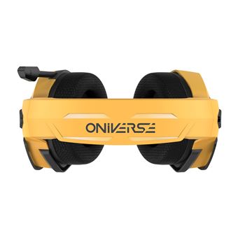 Casque Gaming Filaire Oniverse Nebula LED pour PS5 PS4 Switch Xbox PC Mac - Jaune