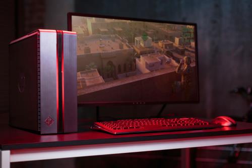 OMEN by HP 870-201nf - Tour - Core i5 7400 / 3 GHz - RAM 8 Go - HDD 1 To -  graveur de DVD - NVIDIA GeForce GTX 1050 - Gigabit