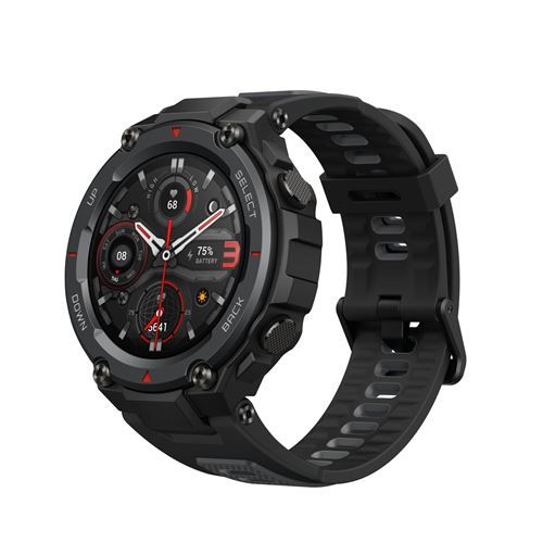 Amazfit T-Rex Pro - Meteorietzwart - smart watch met band - siliconen rubber - meteorietzwart - display 1.3 - Bluetooth - 59.4 g