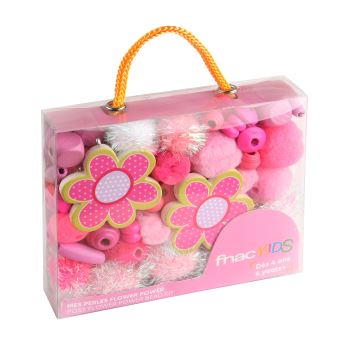 Kit créatif Fnac Kids Perles Flower Power Rose