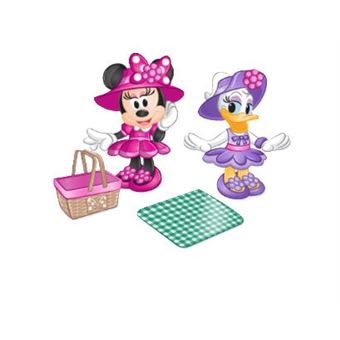 Pack de 2 figurines Mickey Et Minnie Thème Tea Party avec accessoires 7.5 cm