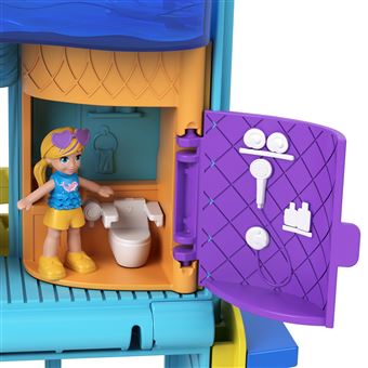 Polly Pockt - Coffrt la plag du dauphin - Mini-poupé - Dès 4 ans au