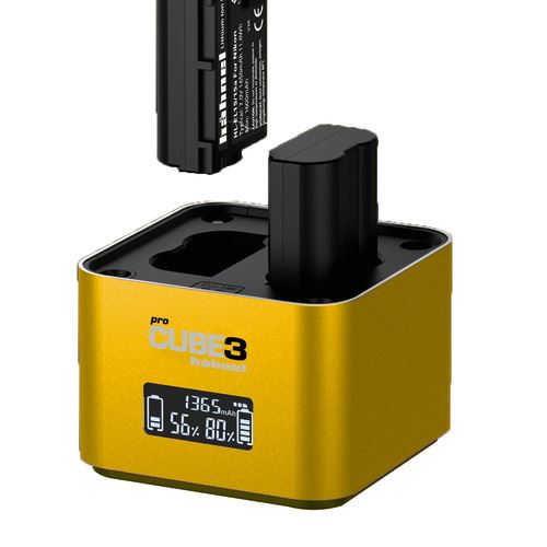 Chargeur Double Hähnel ProCube3 – Compatible Nikon EN-EL14/EN-EL15c/EN-EL25 - vue 4