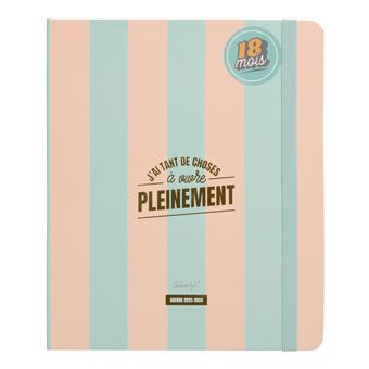 Agenda scolaire semainier Mr. Wonderful J'ai tant de choses à vivre pleinement 2023 - 2024