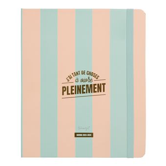 Agenda scolaire semainier Mr. Wonderful J'ai tant de choses à vivre pleinement 2023 - 2024