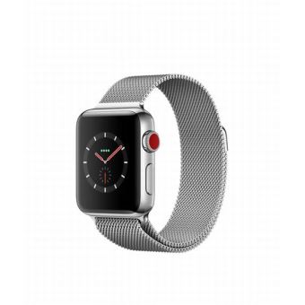 Apple Watch Series 3 Cellular 38 mm Boîtier en Acier inoxydable avec Bracelet  Milanais - Apple Watch - Achat \u0026 prix | fnac