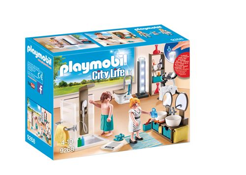 Playmobil City Life 9268 Salle de bain avec douche à l'italienne
