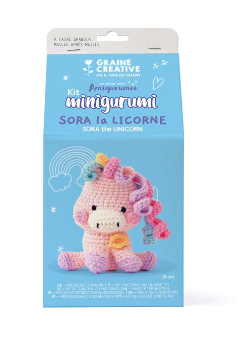 Graine Creative Multicolore Couture Et Crochet Et Tricot Graine Créative Kit Minigurumi Licorne Sora