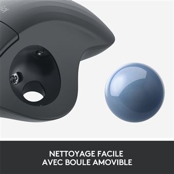 Logitech ERGO M575 Trackball - Souris sans fil avec molette de pouce,  technologie de suivi fluide et