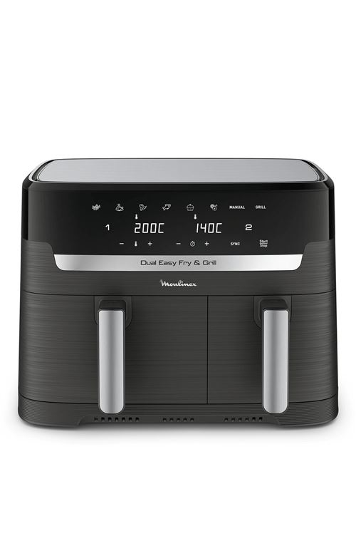 Friteuse Sans Huile Moulinex Dual Easy Fry & Grill EZ905B20-Ra Reconditionné