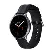 Montre connectée Samsung Galaxy Watch Active2 44 mm Boîtier Acier Bracelet en cuir Argent