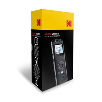 Dictaphone numerique KODAK VRC250 - 8Go - Noir - Plastique ABS