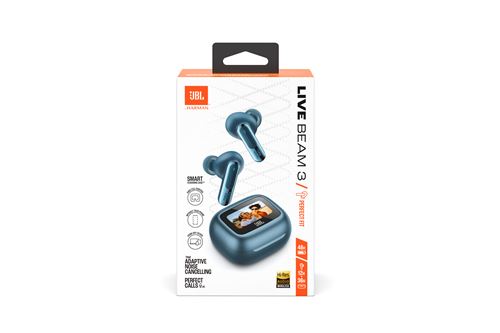 Écouteurs JBL Live Beam 3 - Sans Fil, Réduction De Bruit Active (ANC) - Blanc, 2024
