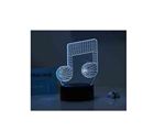 ITOTAL 3D LAMPE AVEC TELECOMMANDE NOTE DE MUSIQUE