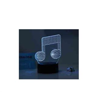 ITOTAL 3D LAMPE AVEC TELECOMMANDE NOTE DE MUSIQUE