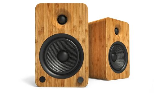 Enceintes actives Hifi Bluetooth Kanto YU6 Bambou Vendues par paire