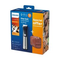 Tondeuse homme Philips 12 en 1 MG7735/25 Argent et Noir