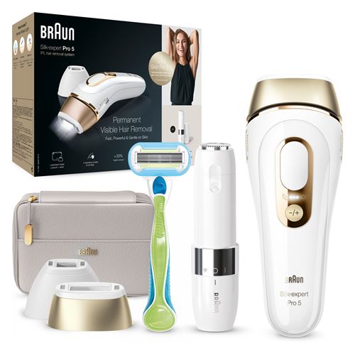Appareil À Lumière Pulsée Ipl Braun Silkexpertpro Pl5159 Blanc