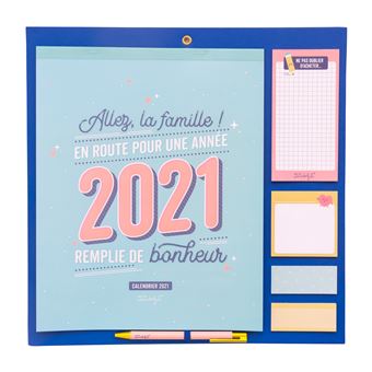 Calendrier familial 2021 Mr. Wonderful Une année 2021 remplie de bonheur