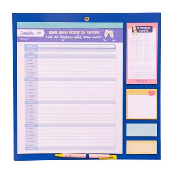 Calendrier familial 2021 Mr. Wonderful Une année 2021 remplie de bonheur