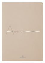 Agenda scolaire semainier Oberthur A5 S/D Bora 16 Beige Texture